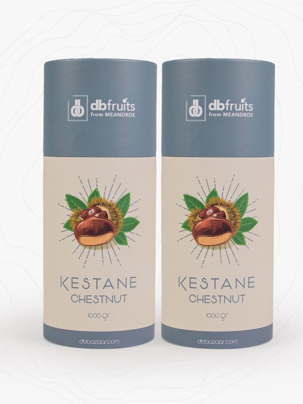 Natürel Aydın Kestanesi – 1000 Gr Silindir Kutu 2’li Set, XXL Jumbo Boy Kestane