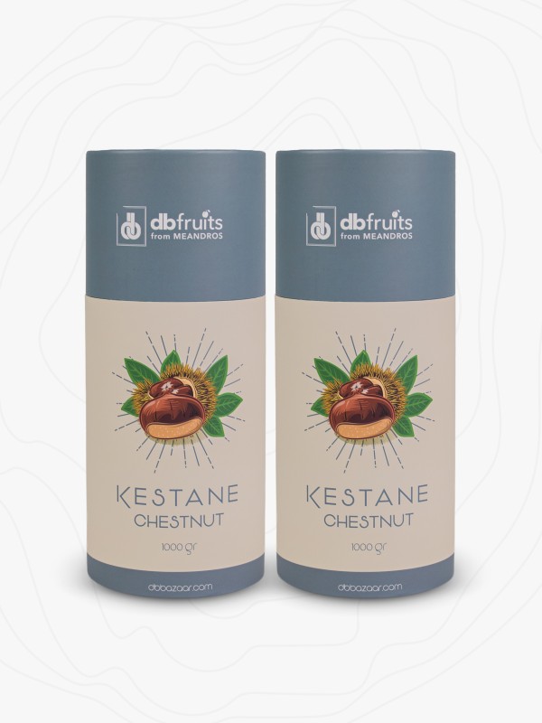 Organik Aydın Kestanesi – 1000 Gr Silindir Kutu 2’li Set, XXL Jumbo Boy Kestane