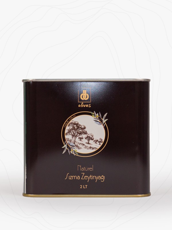Natürel Soğuk Sıkım Sızma Zeytinyağı - 2000 ml Teneke Kutu