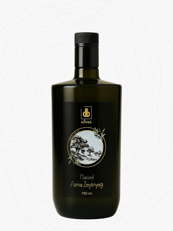 Natürel Sızma Zeytinyağı – 750 ML Özel Cam Şişe