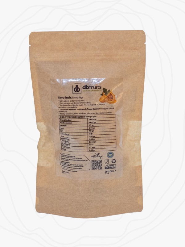 Organik Aydın İnciri – 500 Gr Kilitli Paket, Çatlak İncir