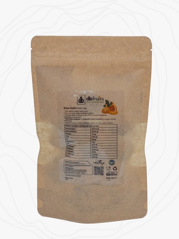 Organik Aydın İnciri – 500 Gr Kilitli Paket 4’lü Set, Çatlak İncir