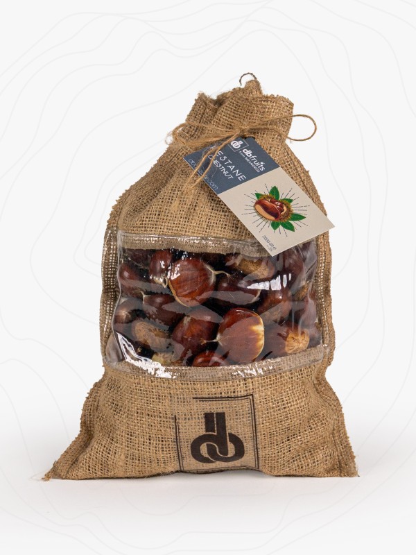 Natürel Aydın Kestanesi – 2000 Gr Jüt Kese, XL Büyük Boy Kestane