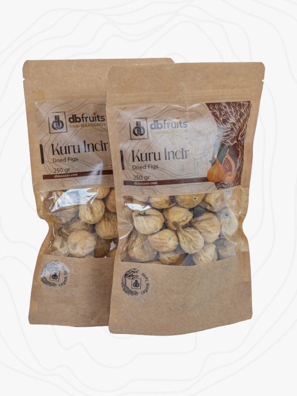 Organik Aydın İnciri – 250 Gr Kilitli Paket 2’li Set, Küçük Boy İncir