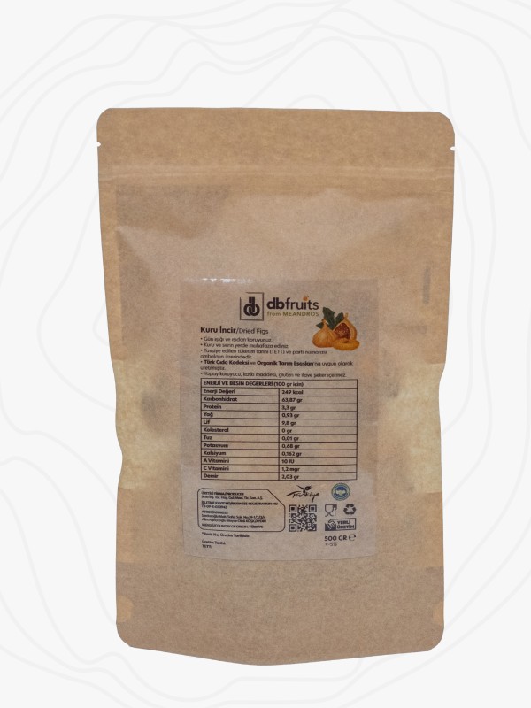 Organik Aydın İnciri – 500 Gr Kilitli Paket 4’lü Set, Küçük Boy İncir