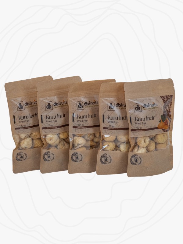 Organik Aydın İnciri – 100 Gr Kilitli Paket 5’li Set, Küçük Boy İncir