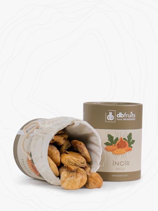 Organik Aydın İnciri – 500 Gr Silindir Kutu, XXL Jumbo Boy İncir