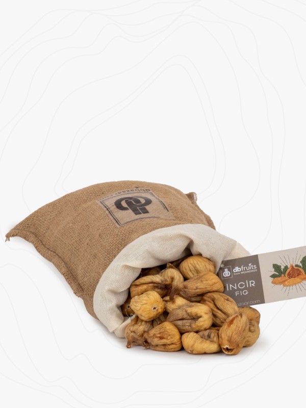 Organik Aydın İnciri – 2000 Gr Jüt Kese, XL Büyük Boy İncir