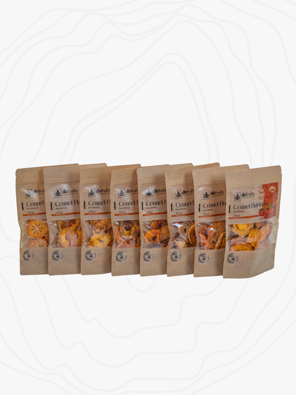 Cennet Hurması Kurusu – 250 Gr Kilitli Paket 8’li Set, Hafif Kurutulmuş