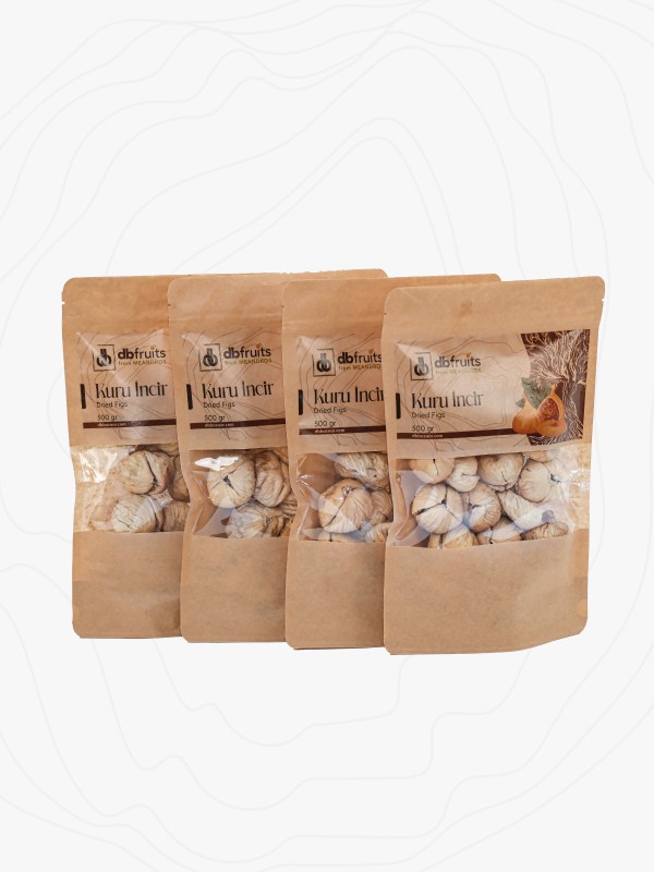 Natürel Aydın İnciri – 500 Gr Kilitli Paket 4’lü Set, Çatlak İncir